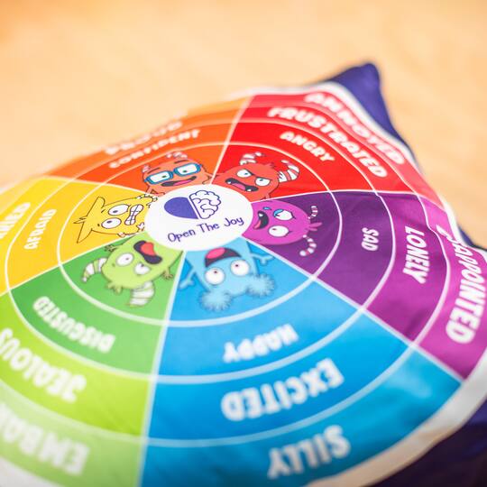 Open the Joy® 16" x 16" English Emotions Weighted Wheel Pillow